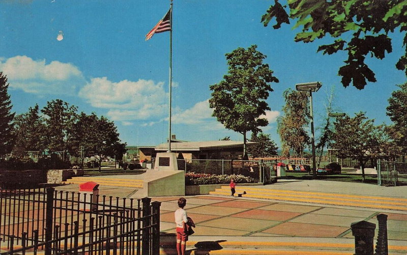 Miniature City at Clinch Park - Vintage Postcard